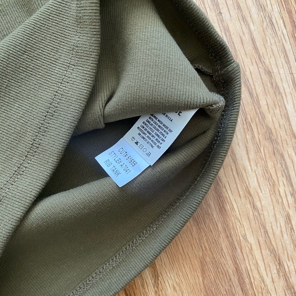 NEW AGOLDE OLIVE RIB TANK TOP SZ XS - Picture 5 of 5